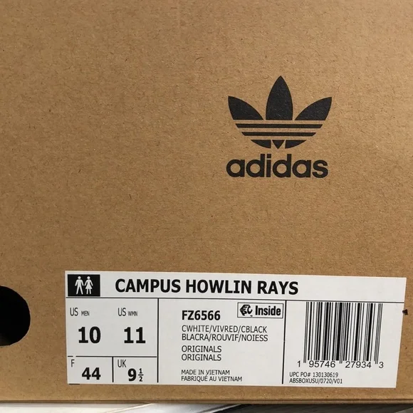 Adidas Men’s Campus X Howlin Rays FZ6566 Adilicious City Series Shoes - Size 10 - Picture 16 of 16